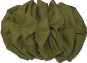 Olive Cotton French Clip French Clip Bow