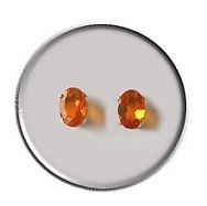 Fire Opal Earrings