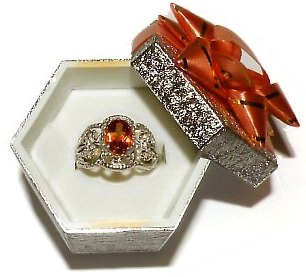 Maeira Citrine Filigree Ring