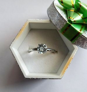 aquamarine solitaire ring