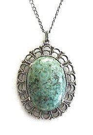 Turquoise Magnesite Pendant