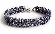 Crystal seed bead bracelet