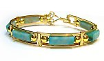 Gold Chinese Turquoise Bangle