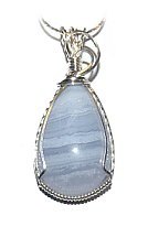 Blue Lace Agate Pendant